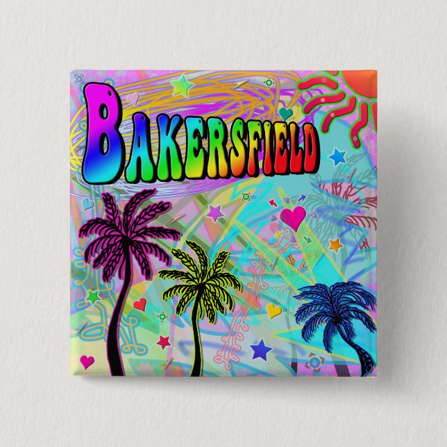 Bakersfield Vivid Romance Button (Front)
