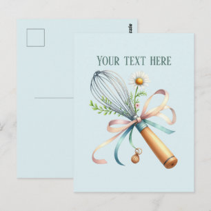bakery add message business name whisk postcard
