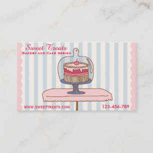 Bakery and cake design, Sweet Treats Business Card