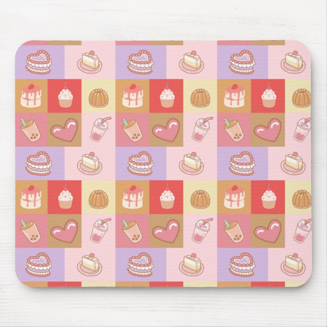 Bakery and Cake Pattern  Mouse Mat (Front)