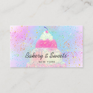 bakery and sweets business card