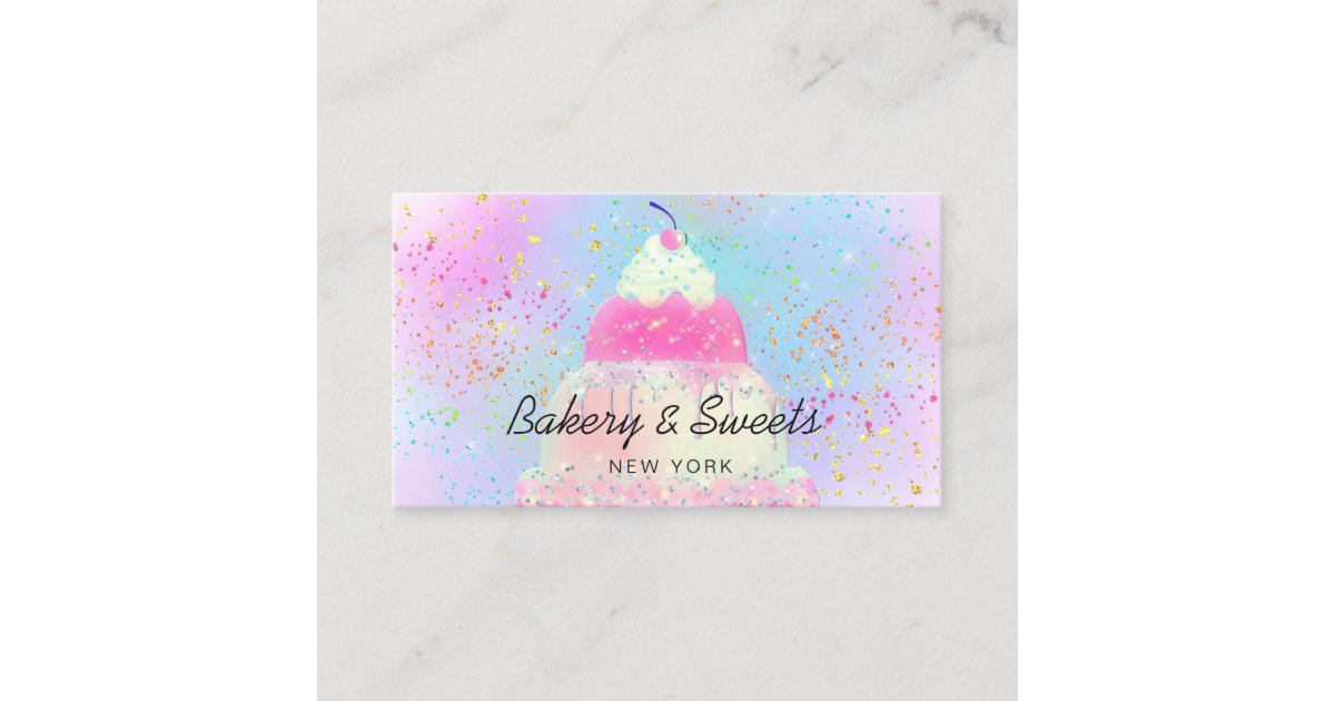 bakery and sweets business card Zazzle
