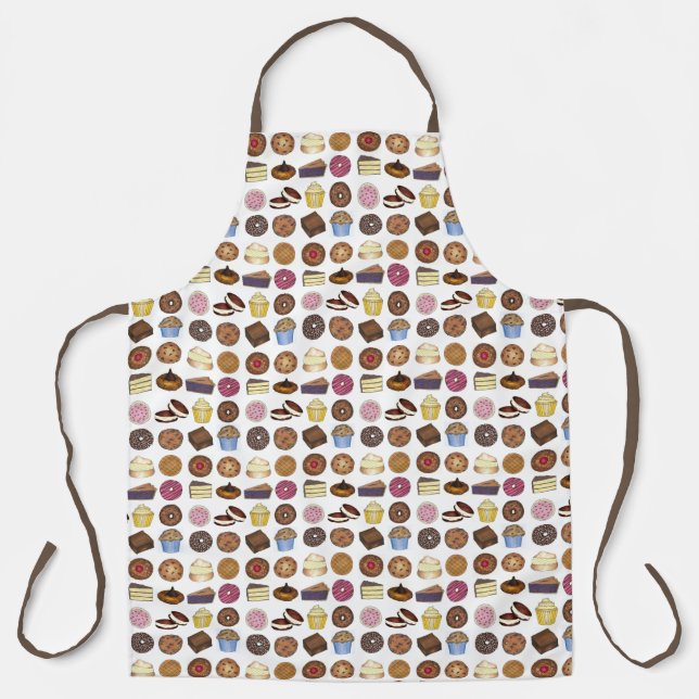 Bakery Bake Sale Goodies Cookie Muffin Brownie Apron (Front)