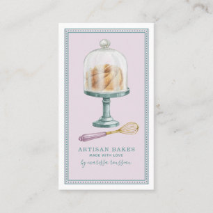 Bakery Baker Pastry Chef Watercolor  Business Card