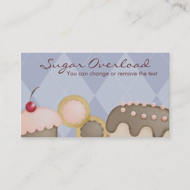 bakery baking cupcake cookies cake business car... business card (Front)