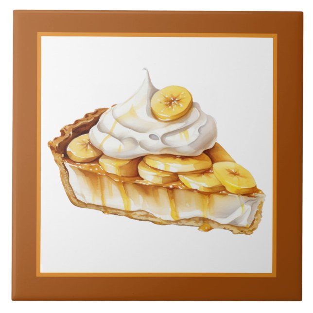 bakery Banana cream home business crafting  Tile (Front)