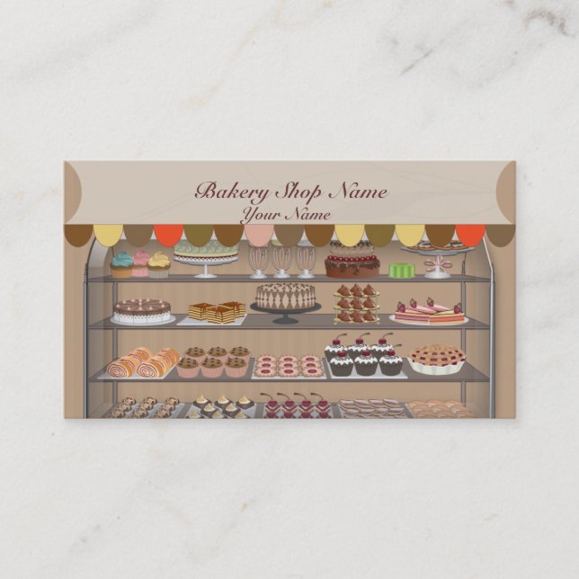 Bakery Biscuit Shop Business Card (Front)