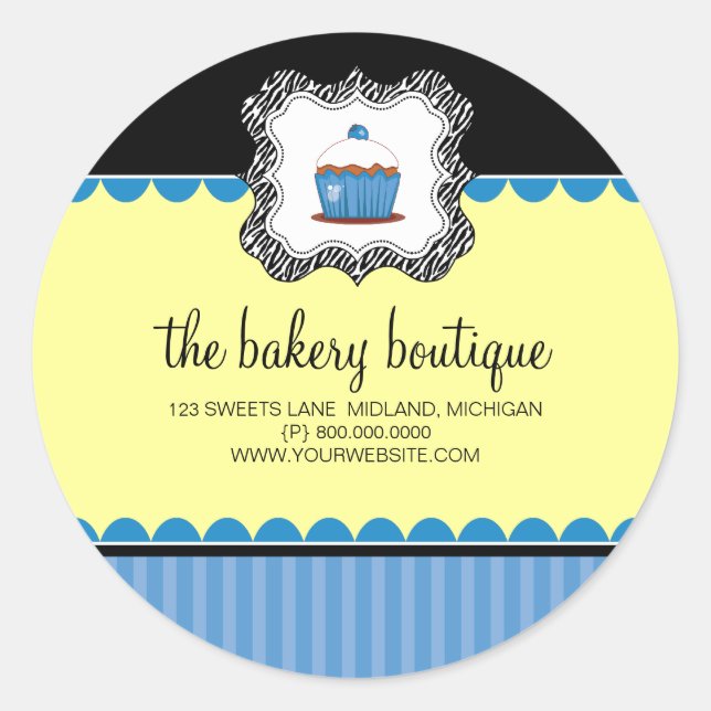 Bakery Boutique Business Stickers (Front)