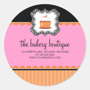 Bakery Boutique Business Stickers