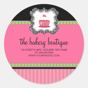 Bakery Boutique Business Stickers