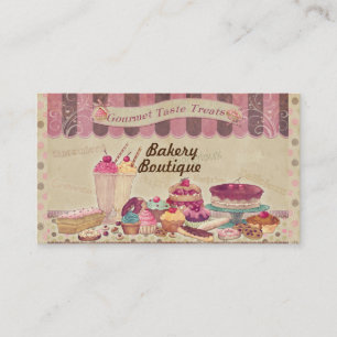 Bakery Boutique Cakes & Patisserie Business Card