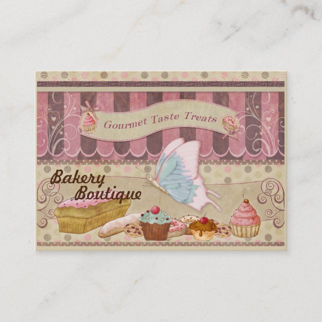 Bakery Boutique Patisserie Business Card 2 (Front)