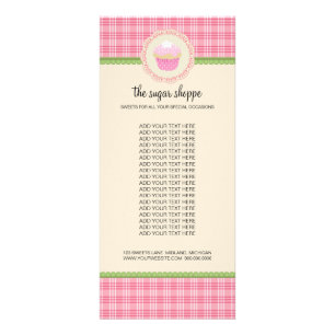 Bakery Boutique Product Rack Cards