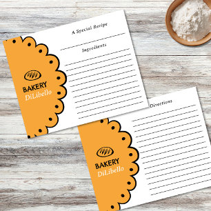 Bakery Bread Illustrations Recipe Card