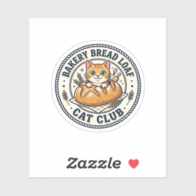 Bakery Bread Loaf Cat Cat Mum Gift Idea - Bakery B (Sheet)