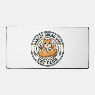 Bakery Bread Loaf Cat Cat Mum Gift Idea - Bakery B Desk Mat