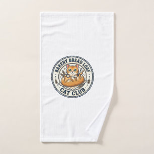 Bakery Bread Loaf Cat Cat Mum Gift Idea - Bakery B Hand Towel