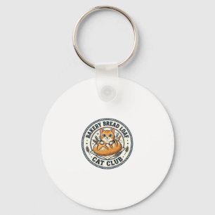 Bakery Bread Loaf Cat Cat Mum Gift Idea - Bakery B Key Ring