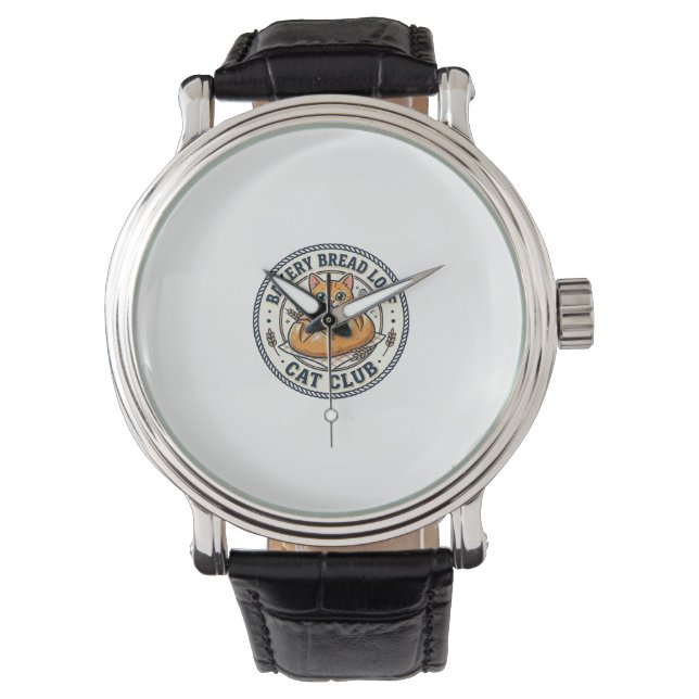 Bakery Bread Loaf Cat Cat Mum Gift Idea - Bakery B Watch (Front)