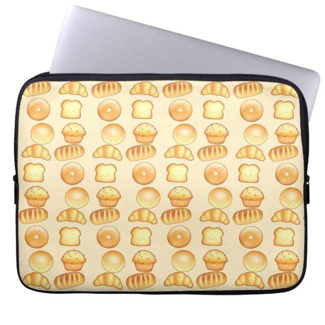Bakery Bread Treats Laptop Sleeve (Front)