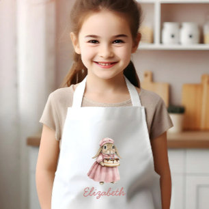 Bakery Bunny Cute Personalized Kids Apron