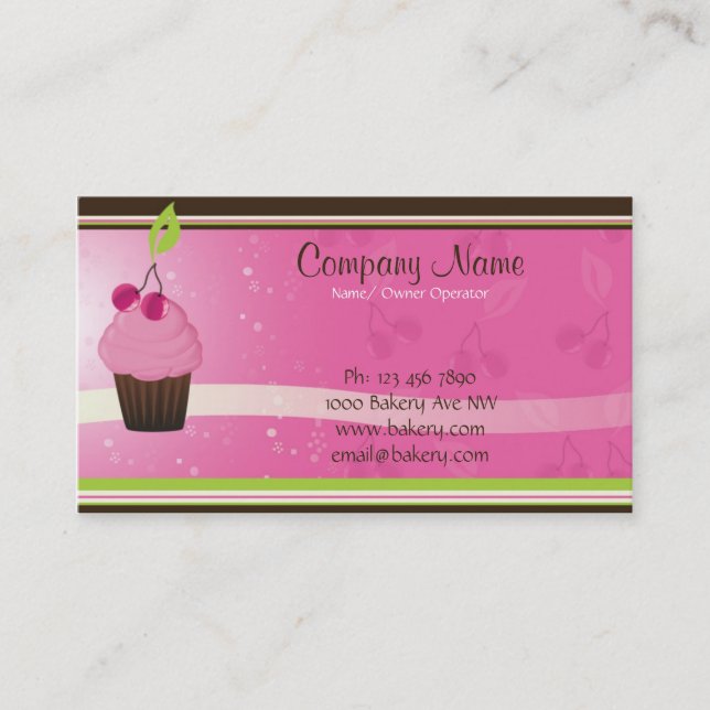 bakery business business card (Front)