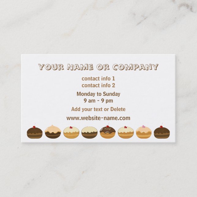 Bakery Business Card (Front)