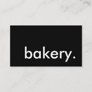 bakery. business card
