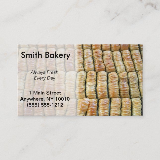 Bakery Business Card (Front)