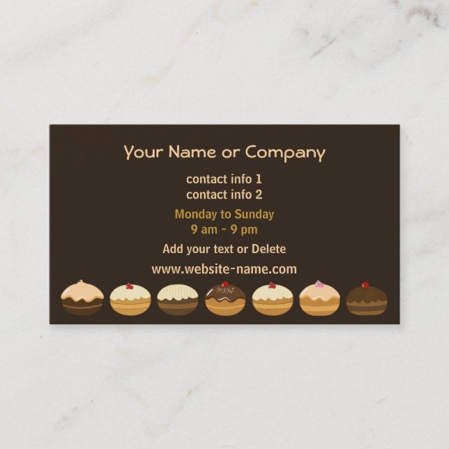 Bakery Business Card (Front)