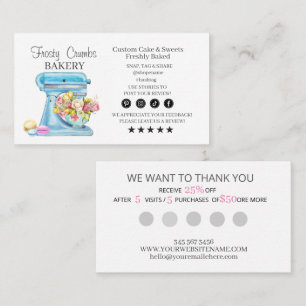 Bakery Business Loyalty Business Card