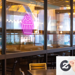Bakery Business Neon Window Cling