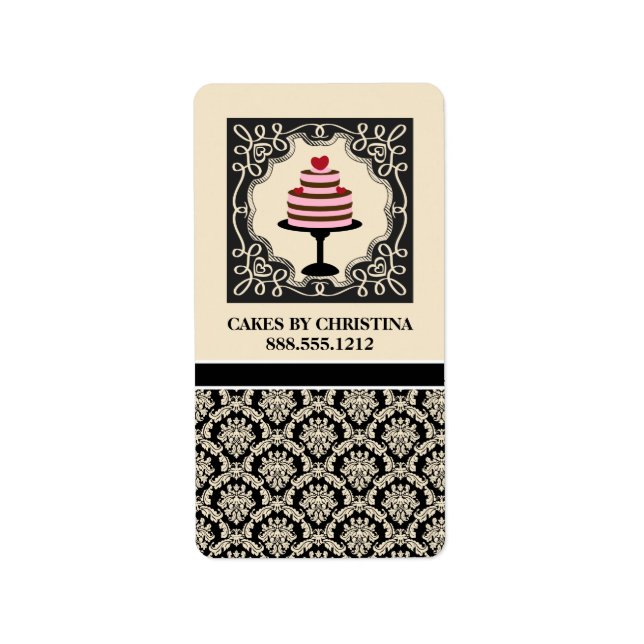 Bakery Business Product Labels {Cakes} (Front)