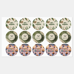 Bakery business themed stickers