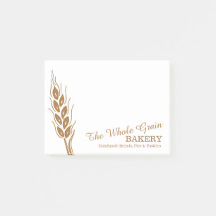 Bakery business wheat germ post it notes