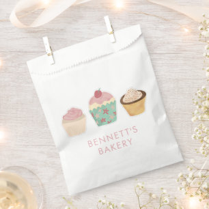 Bakery Cafe Cupcake Business Takeaway Favour Bags