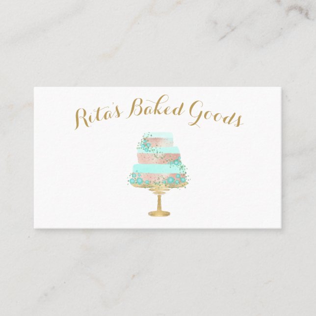 Bakery Cake Business Card (Front)