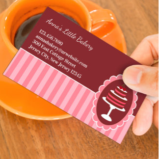 Bakery Cake Business Cards