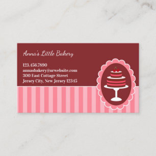 Bakery Cake Business Cards