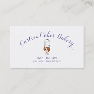 Bakery & Cake Business Logo Card