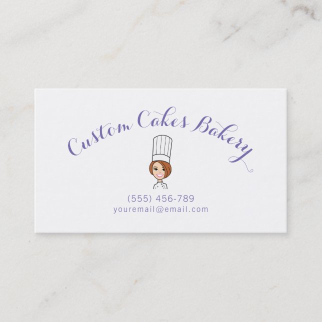 Bakery & Cake Business Logo Card (Front)
