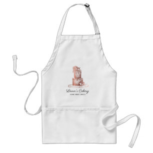 Bakery cake chef dripping chocolate sweet pastry standard apron