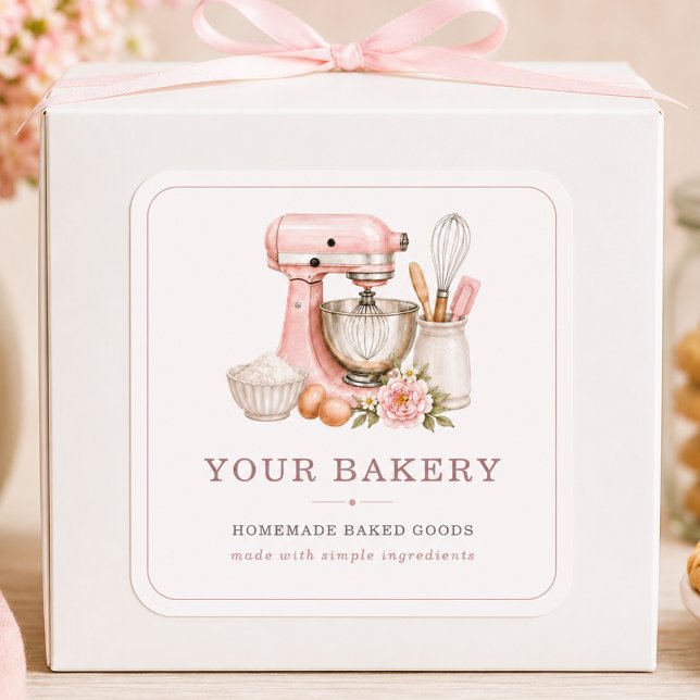 Bakery Cake Mixer Business Product Label (Creator Uploaded)