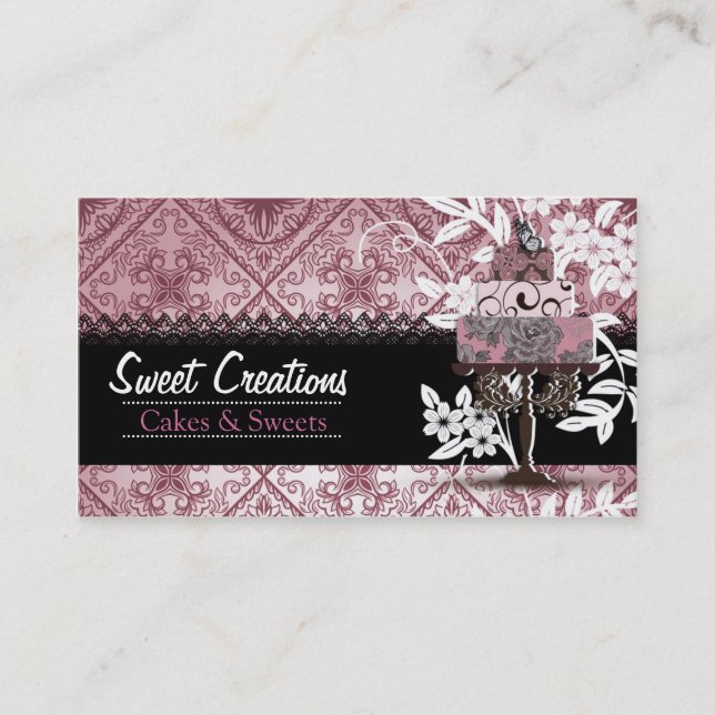 Bakery/Cakes/Sweets Creations Business Card (Front)