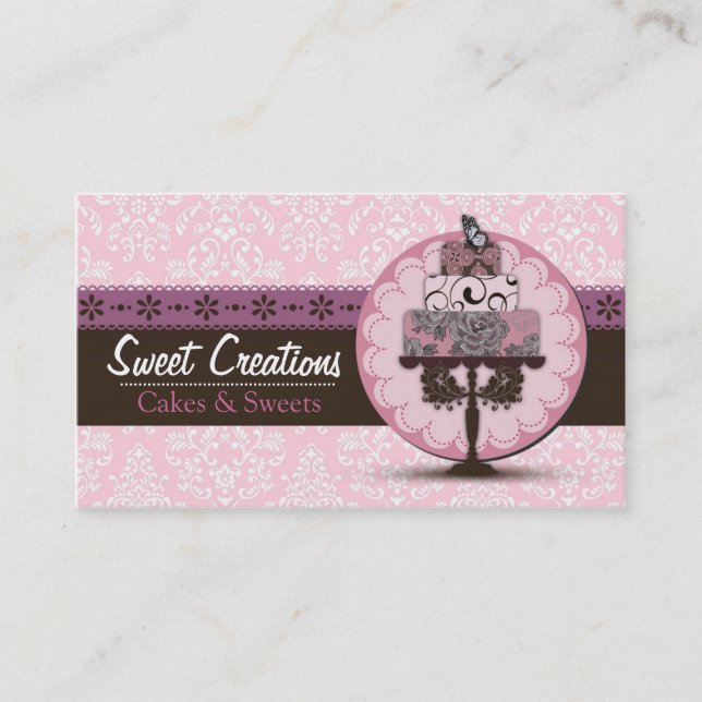Bakery/Cakes/Sweets Creations Business Card (Front)