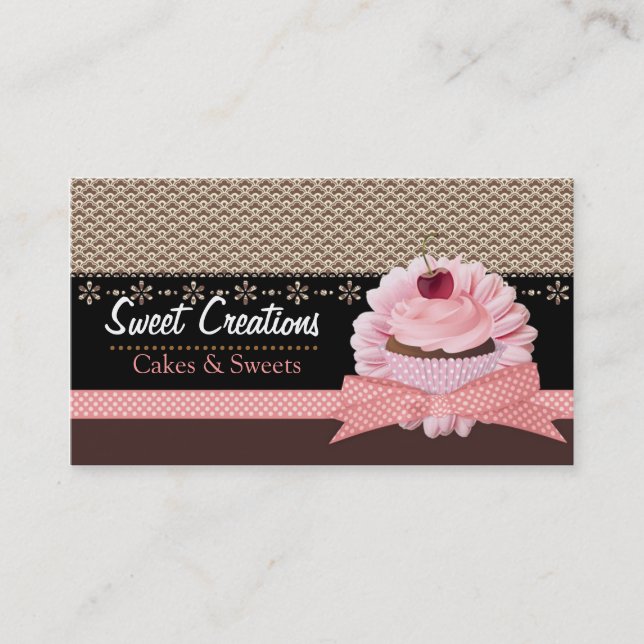 Bakery/Cakes/Sweets Creations Business Card (Front)