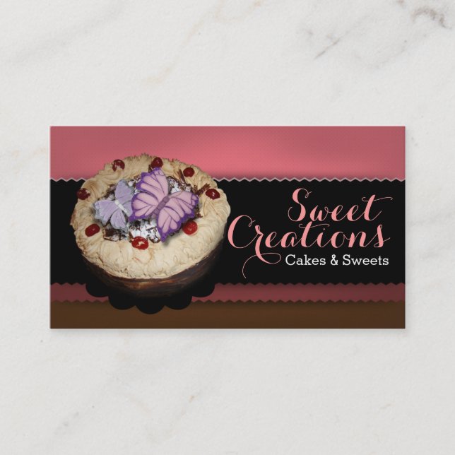 Bakery/Cakes/Sweets Creations Business Card (Front)