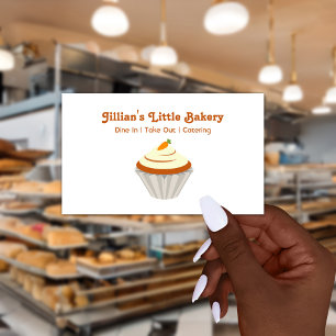 Bakery Carrot Cupcake Business Card