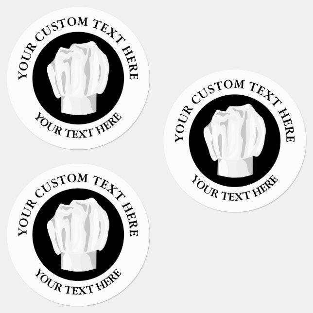 Bakery Chef Hat Custom Text Logo Icon  (Group)