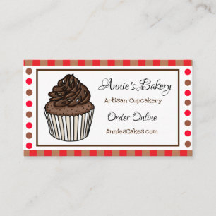Bakery    Chocolate Sprinkled Cupcake   Business Card